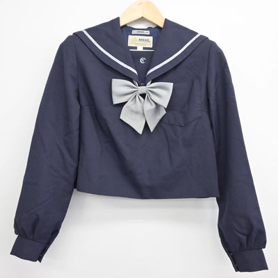 【中古】愛知県 知立高等学校 女子制服 3点（セーラー服・スカート）sf027531