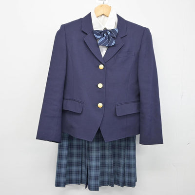 【中古】千葉県 敬愛学園高等学校 女子制服 4点（ブレザー・シャツ・スカート）sf027534