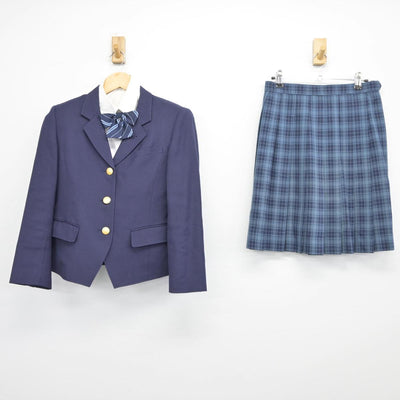 【中古】千葉県 敬愛学園高等学校 女子制服 4点（ブレザー・シャツ・スカート）sf027534