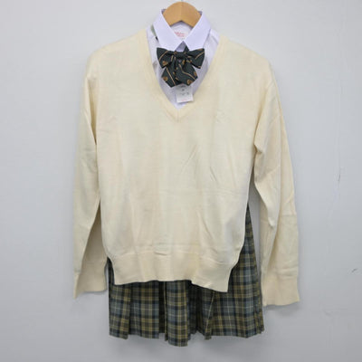 【中古】東京都 東洋高等学校 女子制服 5点（ブレザー・シャツ・ニット・スカート）sf027545