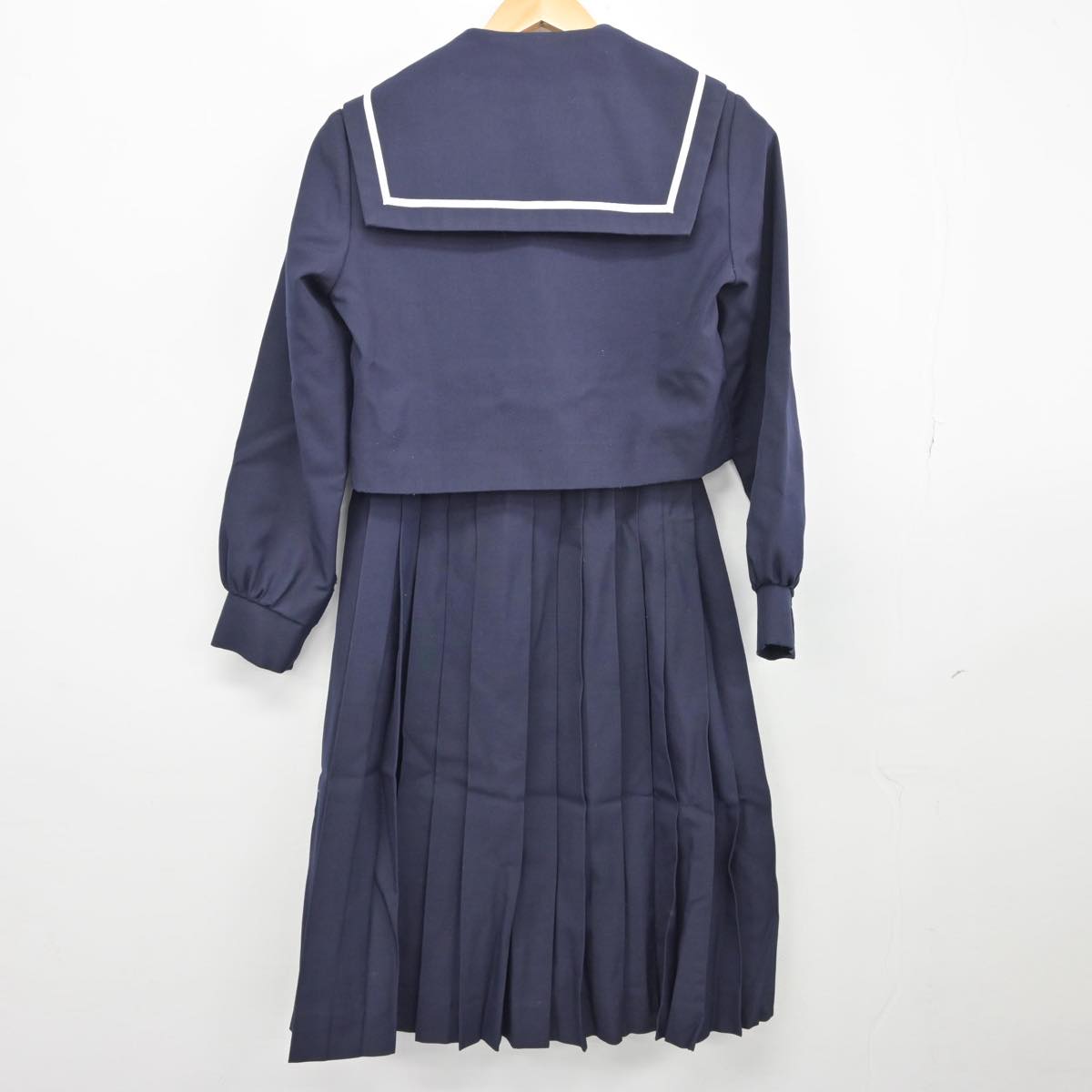 【中古】愛知県 大森中学校 女子制服 4点（セーラー服・スカート）sf027547