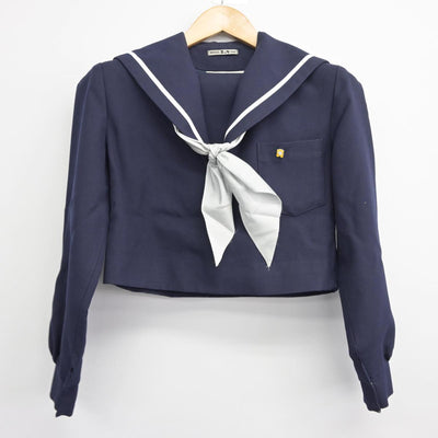 【中古】愛知県 大森中学校 女子制服 4点（セーラー服・スカート）sf027547