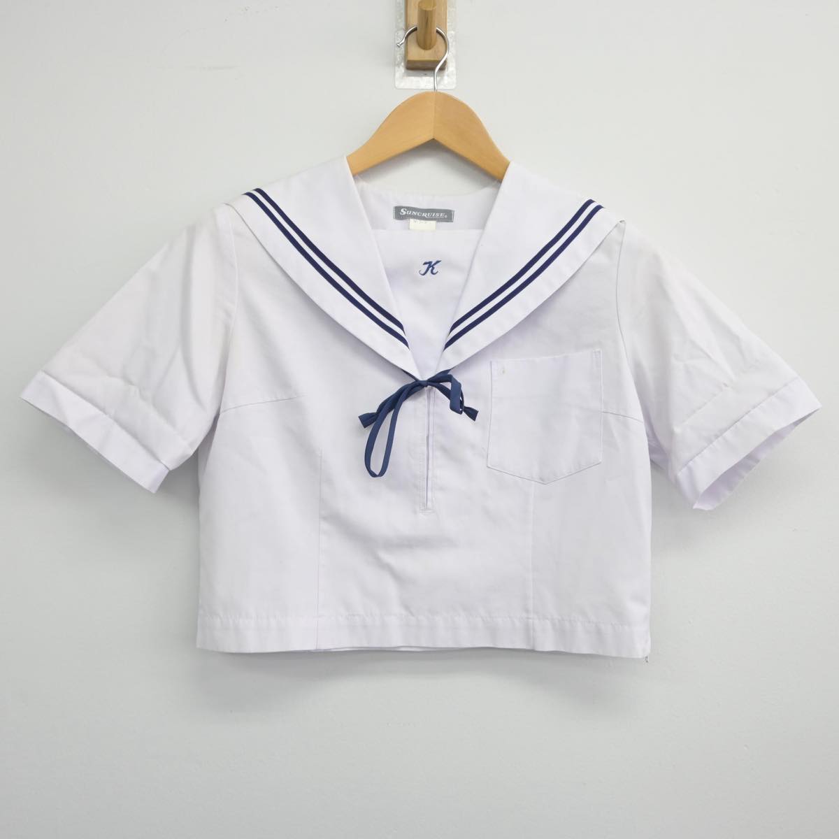 【中古】長野県 鼎中学校 女子制服 3点（セーラー服・スカート）sf027569