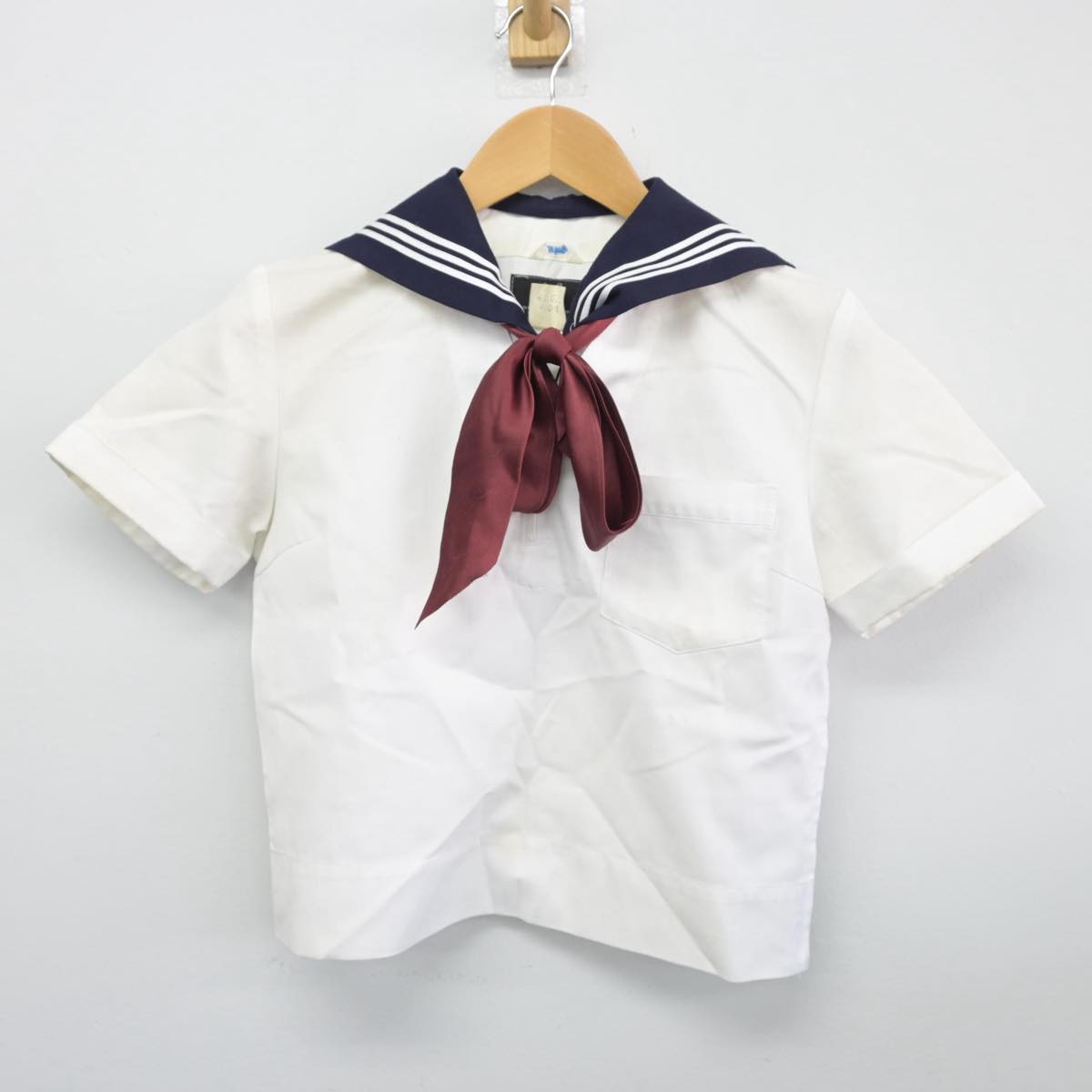 【中古】東京都 実践女子学園中学校 女子制服 3点（セーラー服）sf027576