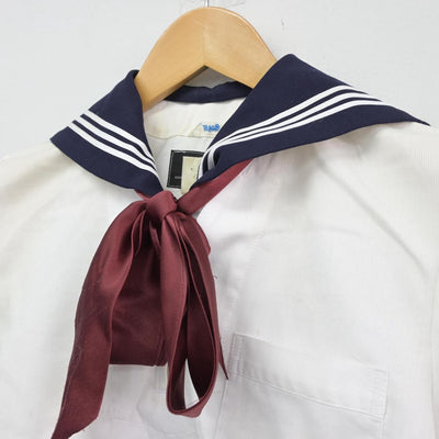 【中古】東京都 実践女子学園中学校 女子制服 3点（セーラー服）sf027576