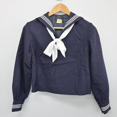 【中古】東京都 実践女子学園中学校 女子制服 5点（セーラー服・スカート）sf027578