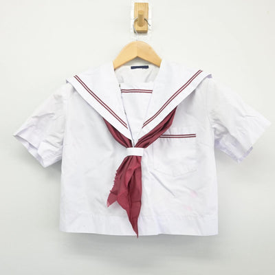 【中古】大阪府 谷川中学校 女子制服 3点（セーラー服・スカート）sf027587