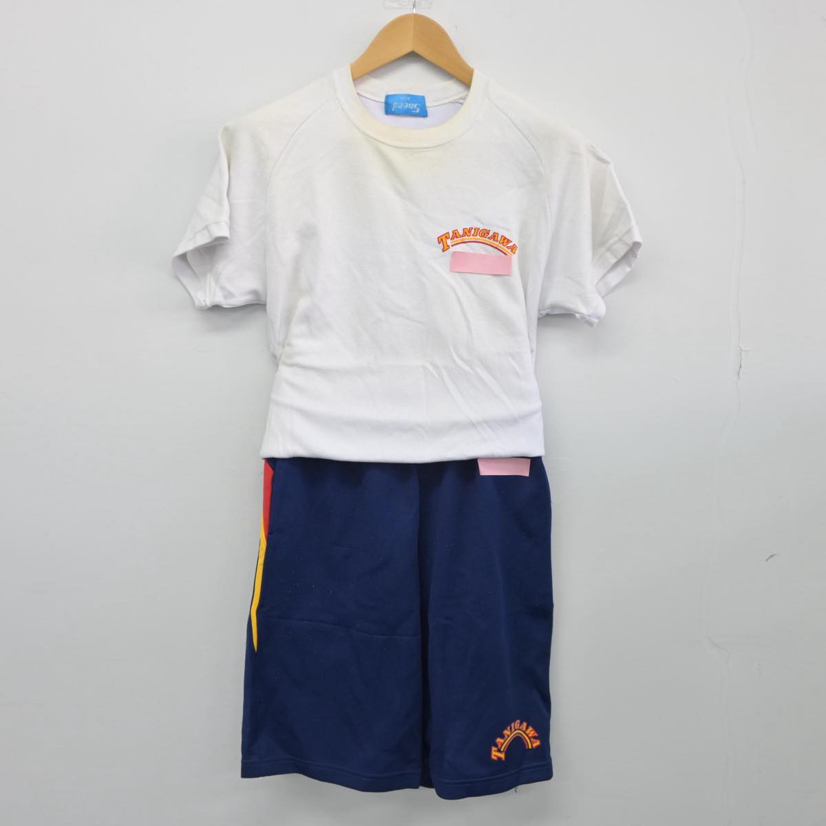 【中古】大阪府 谷川中学校 女子制服 2点（体操服 上・体操服 下）sf027588