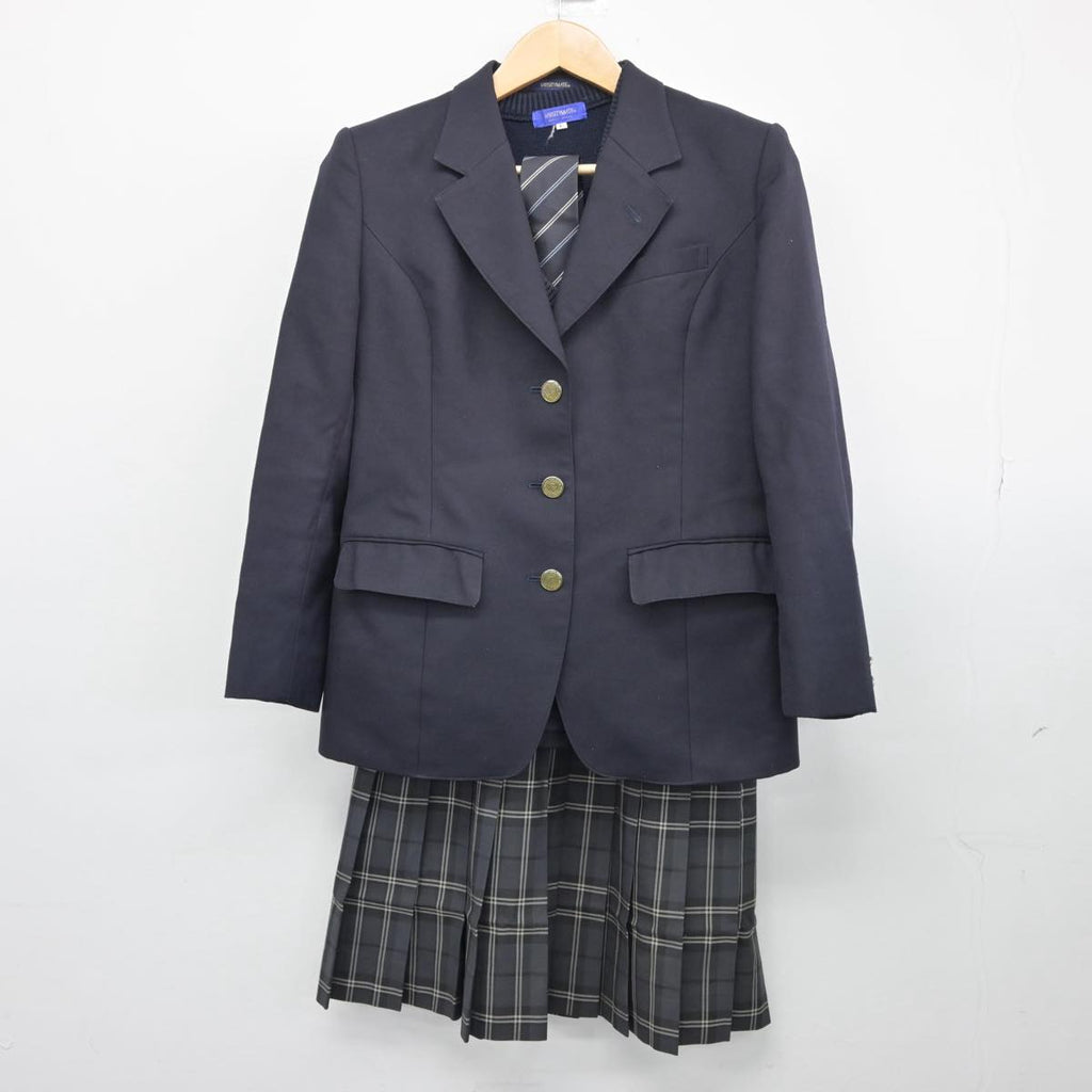 【中古制服】東京都 美原高等学校 女子制服 4点（ブレザー・ニットベスト・スカート）sf027593【リサイクル学生服】 | 中古制服通販パレイド