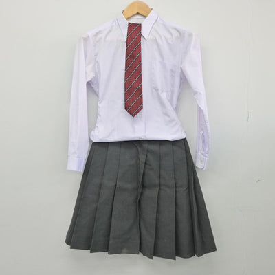 【中古】東京都 忍岡高等学校 女子制服 4点（ブレザー・シャツ・スカート）sf027595