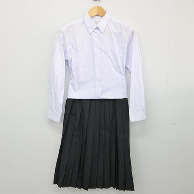 【中古】高知県 追手前高等学校 女子制服 2点（シャツ・スカート）sf027610