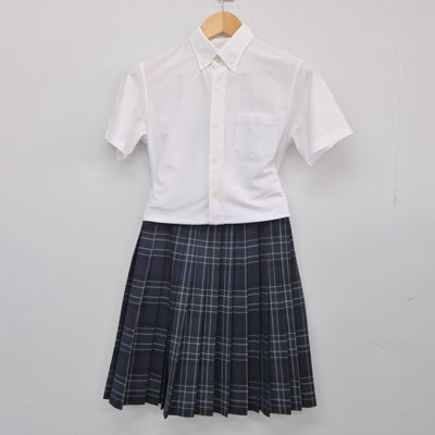 【中古】東京都 青山学院中等部・高等部 女子制服 3点（シャツ・スカート・スカート）sf027612