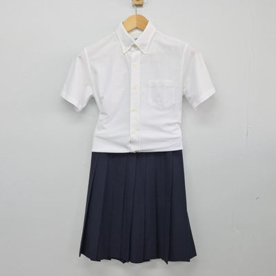 【中古】東京都 青山学院中等部・高等部 女子制服 3点（シャツ・スカート・スカート）sf027612