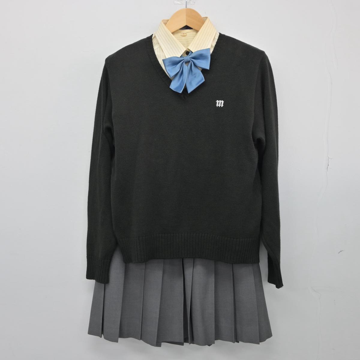 【中古】宮城県 東北生活文化大学高等学校 女子制服 5点（ブレザー・ニット・シャツ・スカート）sf027615