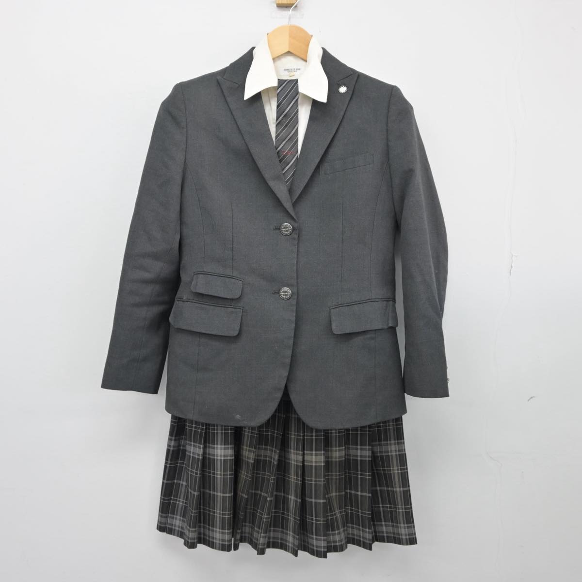 【中古】宮城県 東北生活文化大学高等学校 女子制服 4点（ブレザー・シャツ・スカート）sf027617