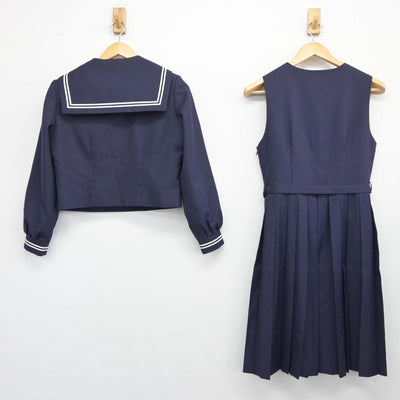 【中古】千葉県 小金南中学校 女子制服 3点（セーラー服・ジャンパースカート）sf027618