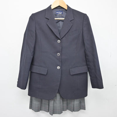 【中古】神奈川県 鶴見大学附属高等学校 女子制服 2点（ブレザー・スカート）sf027625