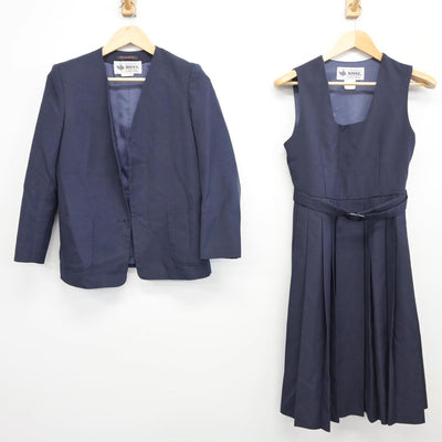 【中古】東京都 尾久八幡中学校 女子制服 2点（ブレザー・ジャンパースカート）sf027631