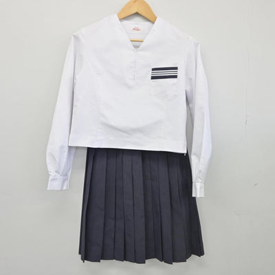 【中古】北海道 北海道札幌北高等学校 女子制服 2点（シャツ・スカート）sf027638