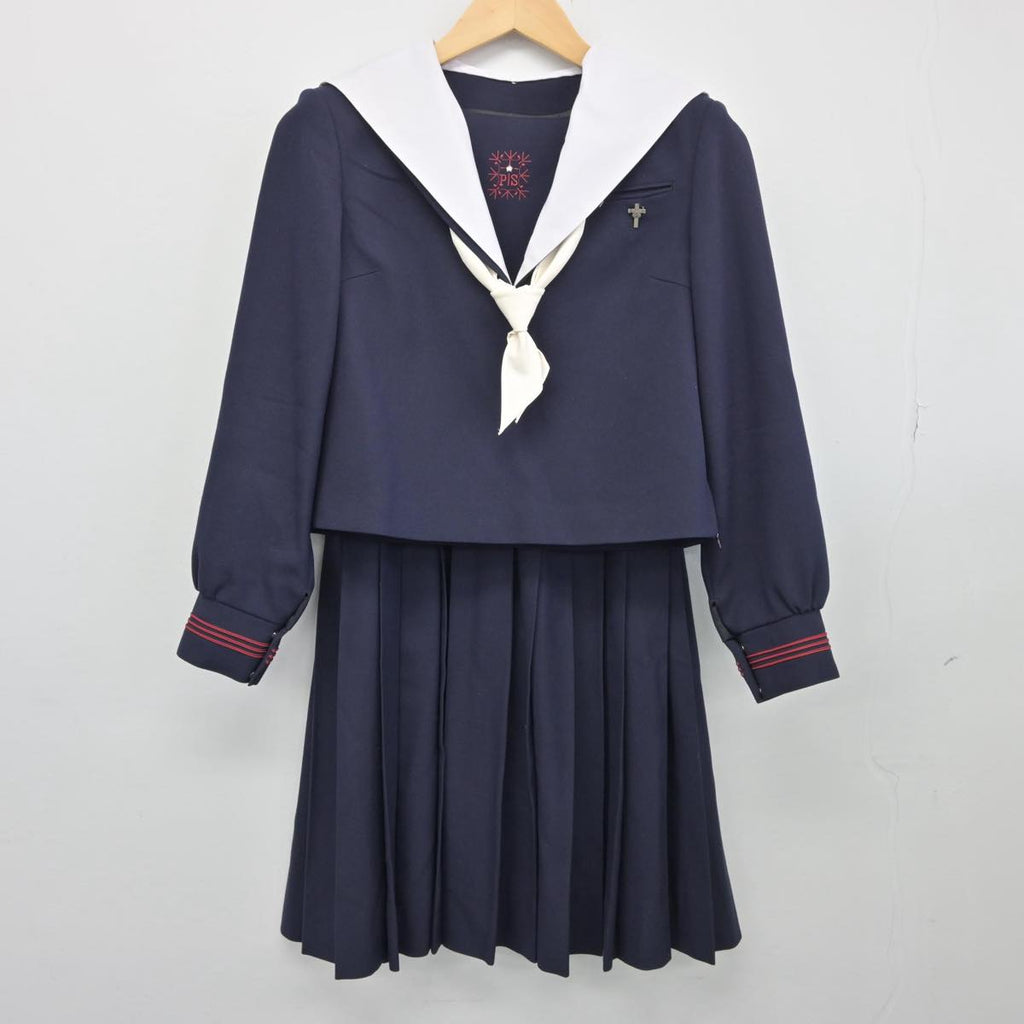 大阪府 プール学院中学校・高校 校章バッジ セーラー服 (制服/有名私立/女子校/女子高/