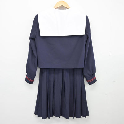 【中古】大阪府 プール学院高等学校 女子制服 5点（セーラー服・スカート）sf027645