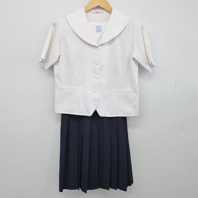 【中古】大阪府 プール学院高等学校 女子制服 2点（シャツ・スカート）sf027647