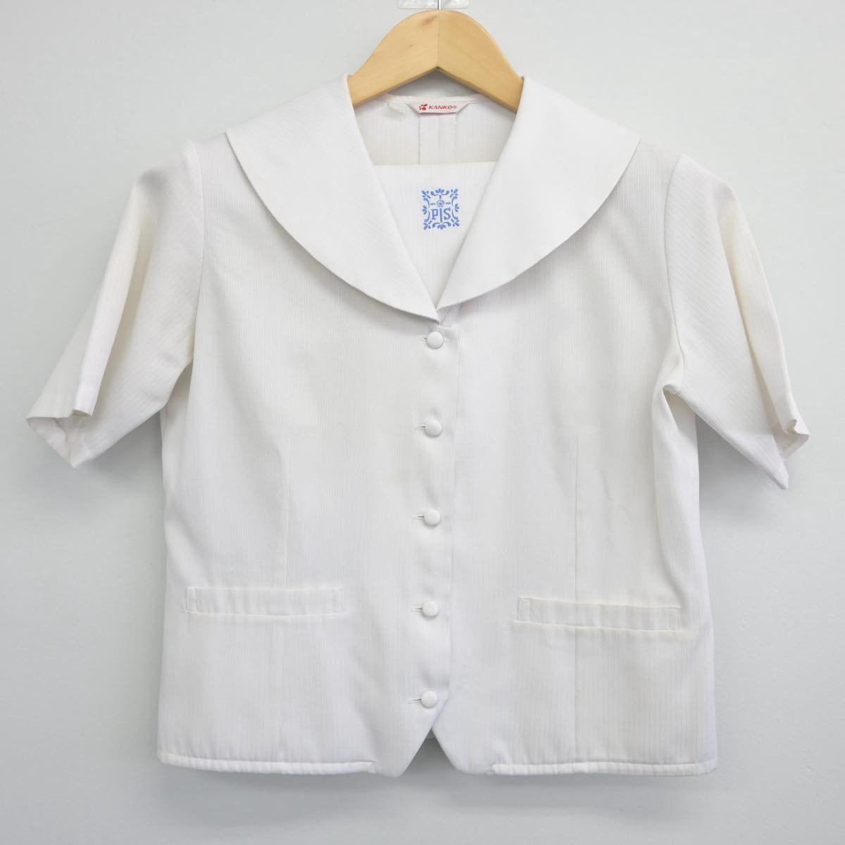 【中古】大阪府 プール学院高等学校 女子制服 2点（シャツ・スカート）sf027647