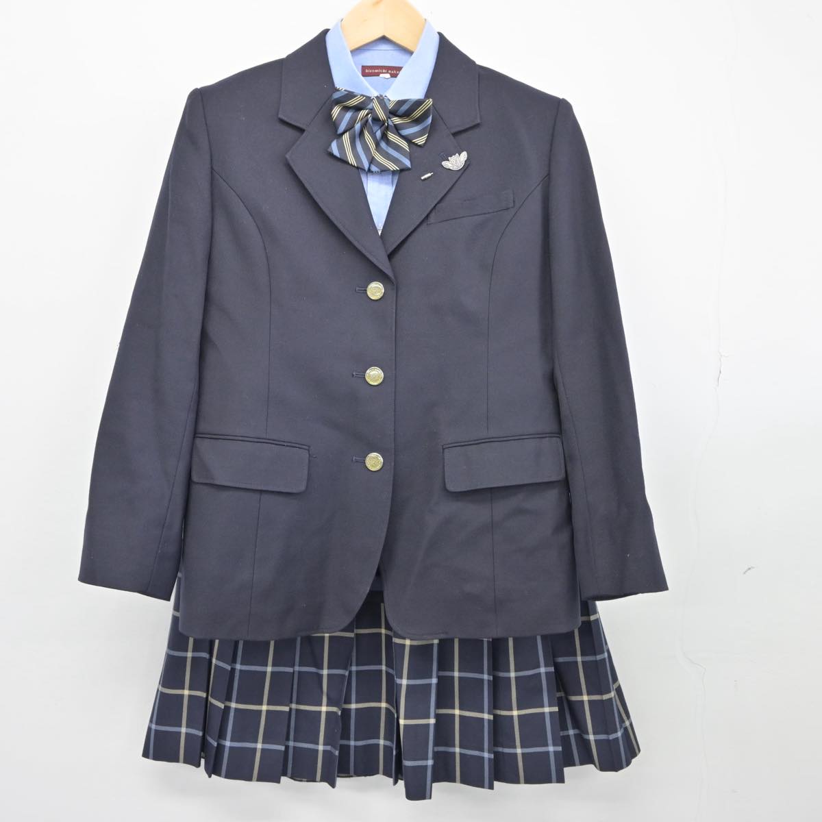 【中古】愛媛県 聖カタリナ女子高等学校 女子制服 6点（ブレザー・シャツ・スカート）sf027649