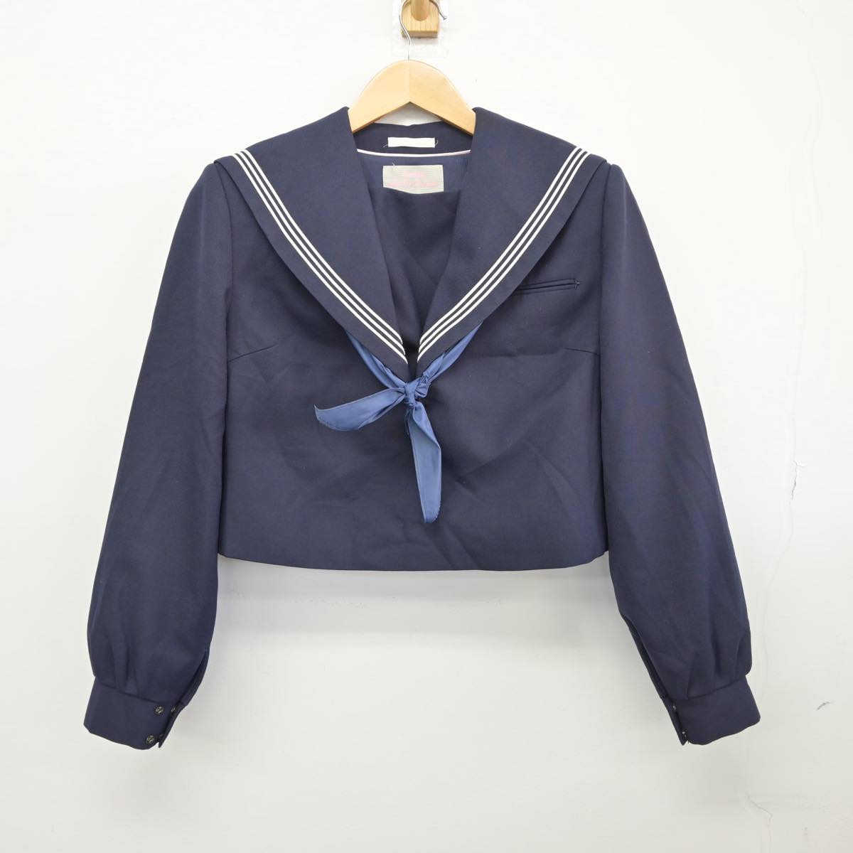 【中古】群馬県 多々良中学校 女子制服 3点（セーラー服・ジャンパースカート）sf027658