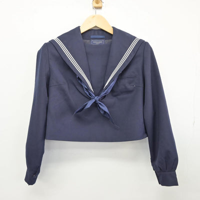 【中古】群馬県 多々良中学校 女子制服 3点（セーラー服・ジャンパースカート）sf027659