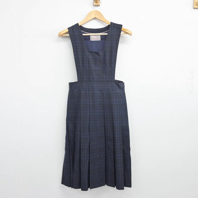 【中古】群馬県 多々良中学校 女子制服 2点（シャツ・ジャンパースカート）sf027660