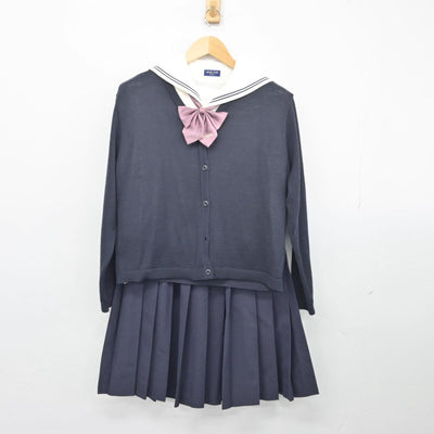 【中古】愛知県 桜花学園高等学校 女子制服 4点（ニット・セーラー服・スカート）sf027672