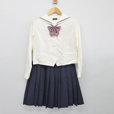 【中古】愛知県 桜花学園高等学校 女子制服 4点（ニット・セーラー服・スカート）sf027672