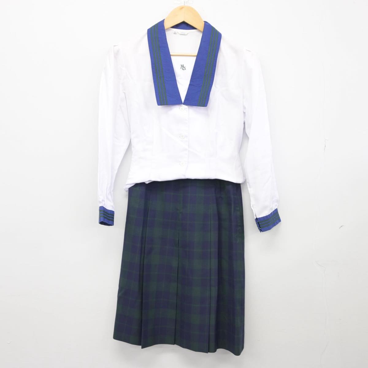 【中古】静岡県 浜松学芸高等学校 女子制服 3点（シャツ・スカート）sf027688