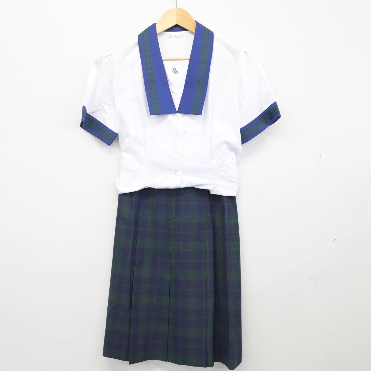 【中古】静岡県 浜松学芸高等学校 女子制服 3点（シャツ・スカート）sf027688