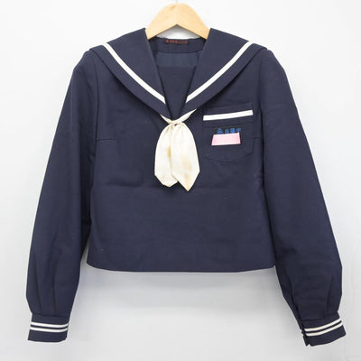 【中古】静岡県 岳陽中学校 女子制服 3点（セーラー服・スカート）sf027689