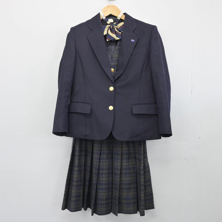中古制服】北海道 北海道札幌琴似工業高等学校 女子制服 5点（ブレザー