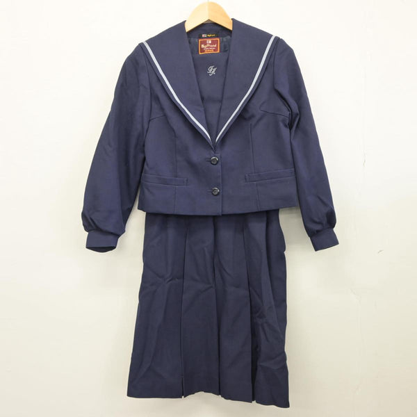 得価低価石川県 金沢市立高尾台中学校 女子制服 2点（セーラー服・スカート）sf001411 学生服