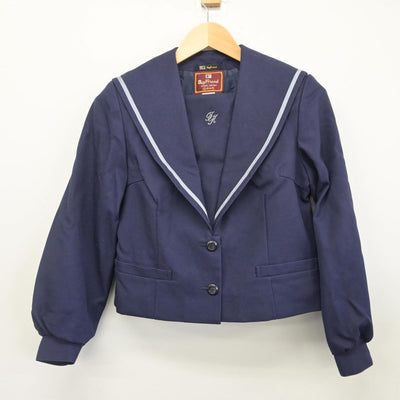 【中古】石川県 金沢辰巳丘高等学校 女子制服 2点（セーラー服・スカート）sf027718