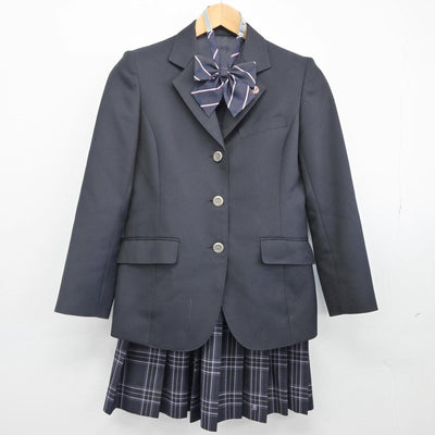 【中古】神奈川県 二宮高等学校 女子制服 4点（ブレザー・スカート）sf027722