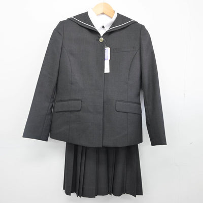 【中古】埼玉県 越初雁高等学校 女子制服 4点（セーラー服・ニット・シャツ・スカート）sf027727