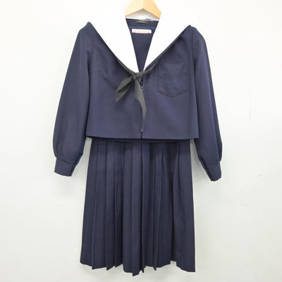 【中古】愛知県 伊勢山中学校 女子制服 3点（セーラー服・スカート）sf027743