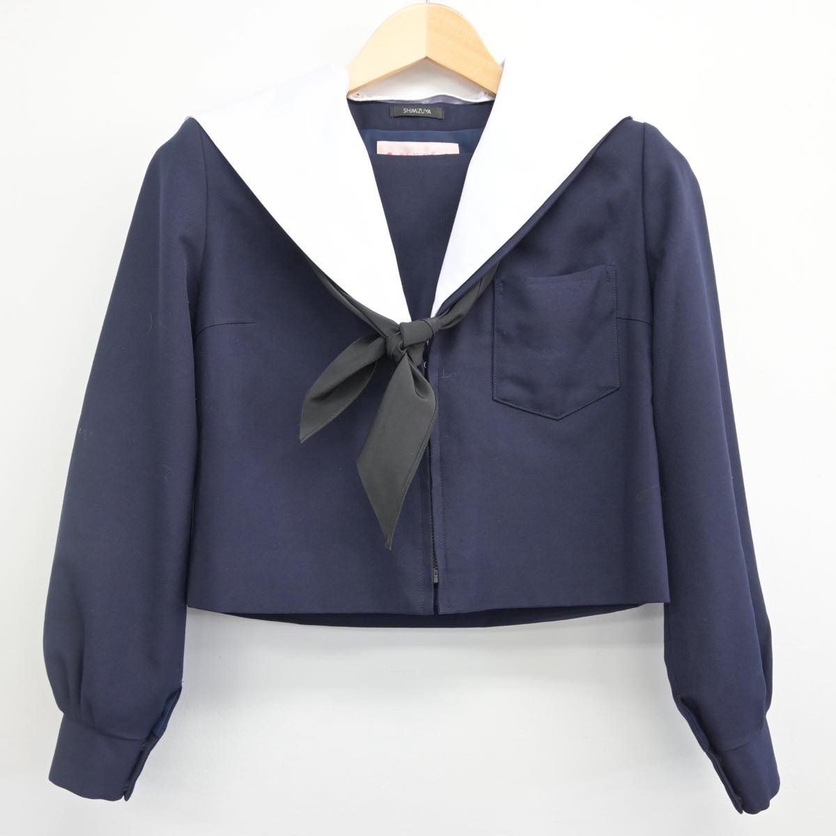 【中古】愛知県 伊勢山中学校 女子制服 3点（セーラー服・スカート）sf027743