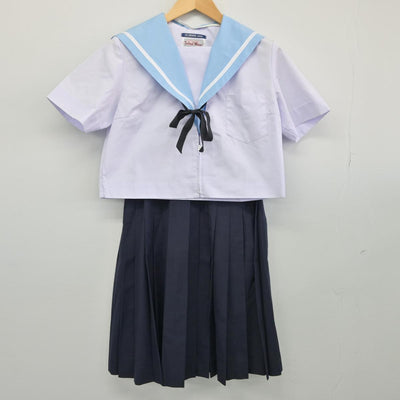 【中古】愛知県 伊勢山中学校 女子制服 3点（セーラー服・スカート）sf027744