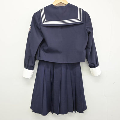 【中古】静岡県 静岡英和女学院中学校・高等学校 女子制服 5点（セーラー服・スカート）sf027746