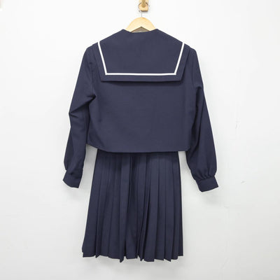 【中古】愛知県 山王中学校 女子制服 2点（セーラー服・スカート）sf027750