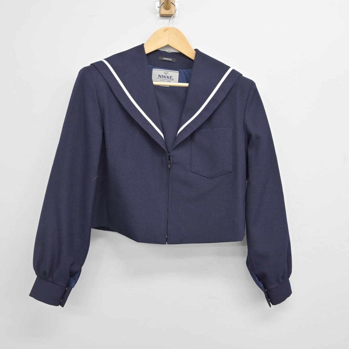 【中古】愛知県 山王中学校 女子制服 2点（セーラー服・スカート）sf027750