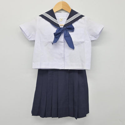 【中古】大分県 大分大学教育学部附属小学校 女子制服 4点（セーラー服・スカート）sf027794