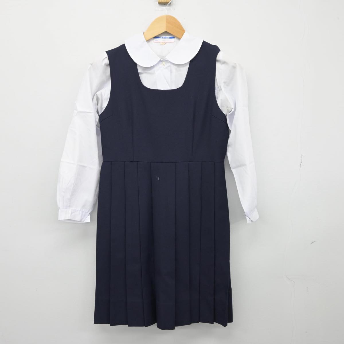 【中古】大分県 大分大学教育学部附属小学校 女子制服 3点（セーラー服・シャツ・ジャンパースカート）sf027795