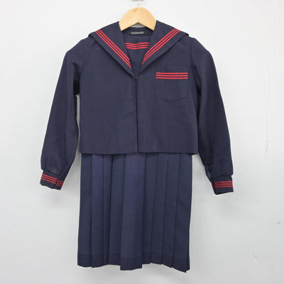 【中古】大分県 大分大学教育学部附属小学校 女子制服 2点（セーラー服・ジャンパースカート）sf027802